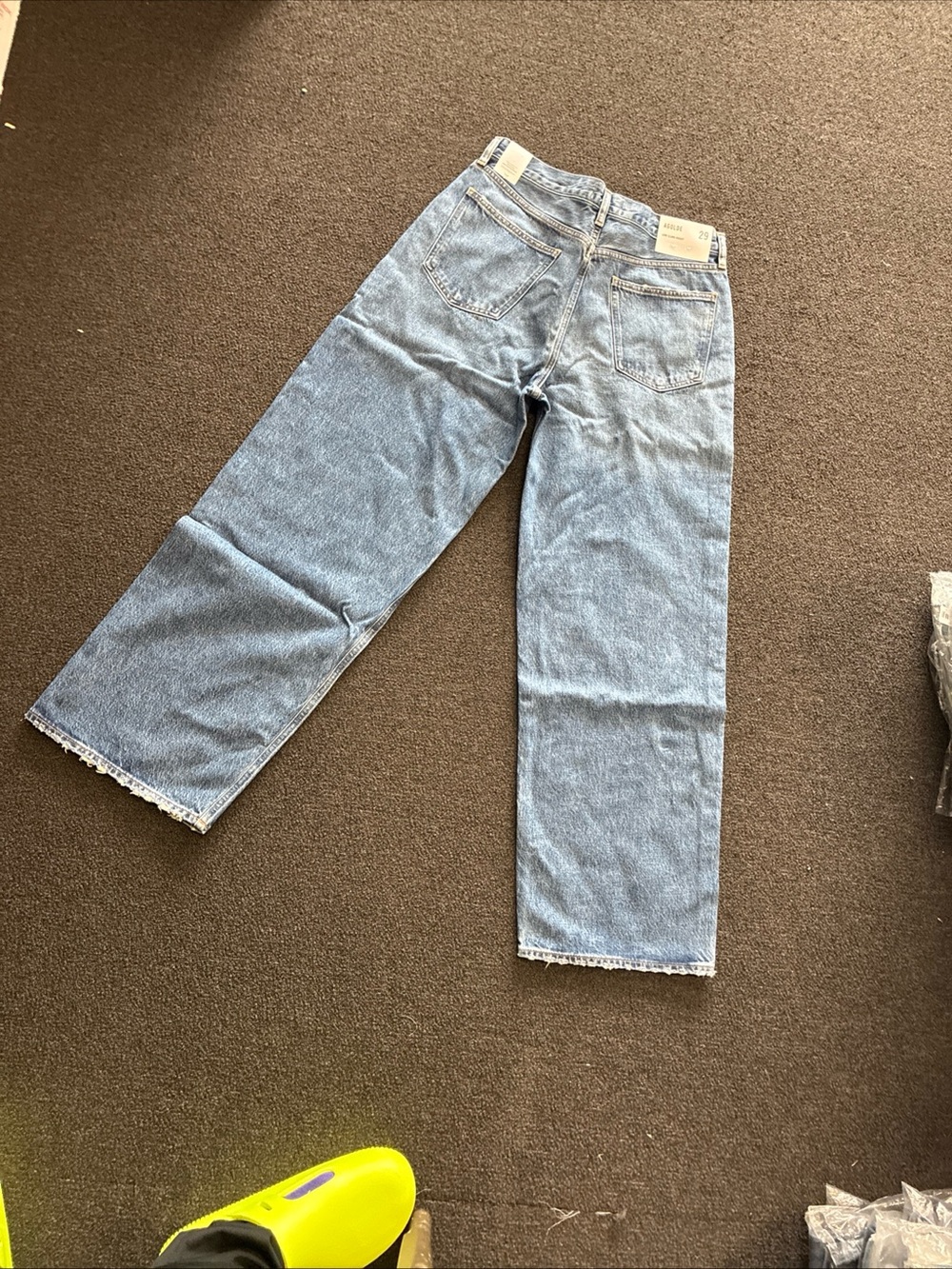 AGOLDE Low Slung Baggy Jeans Women’s Size 29 Blue Relaxed Fit Grunge Denim - Picture 11 of 14